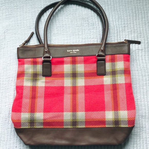 Kate Spade plaid bag - Picture 2 of 9